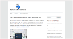 Desktop Screenshot of forumsoftwarelivre.com.br